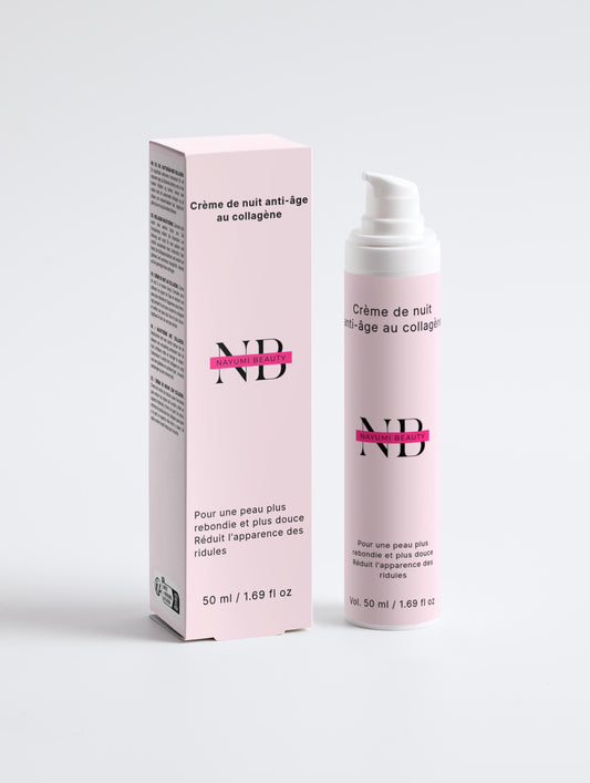 Crème de nuit anti-âge au collagène
