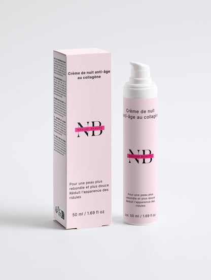 Crème de nuit anti-âge au collagène