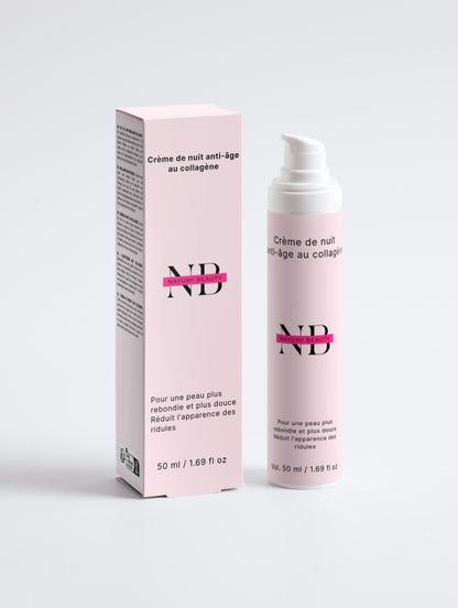 Crème de nuit anti-âge au collagène
